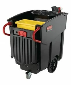 Rubbermaid Mega Brute Mobile Waste Collector Black 450Ltr