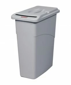 Rubbermaid Slim Jim Confidential Document Container With Lid 87Ltr
