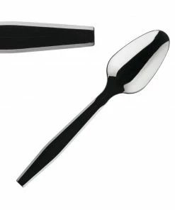 Fiesta Recyclable Heavy Duty Plastic Teaspoons Black (Pack Of 100)