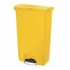 Rubbermaid Slim Jim Step On Bin Front Pedal 68Ltr Yellow