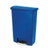 Rubbermaid Slim Jim Step On Bin Front Pedal 90Ltr Blue