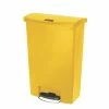 Rubbermaid Slim Jim Step On Bin Front Pedal 90Ltr Yellow