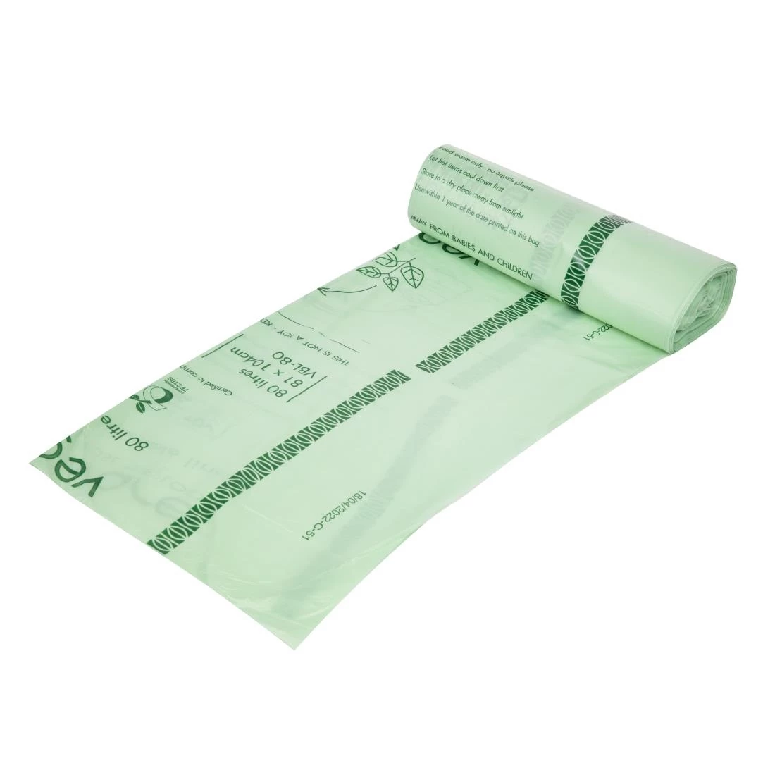 Vegware Compostable Bin Liners 80Ltr (Pack Of 240) - Image 3