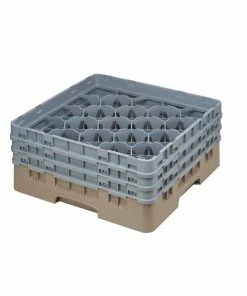 Cambro Camrack Beige 25 Compartments Max Glass Height 279mm