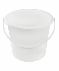 Jantex Round Plastic Bucket White 10Ltr