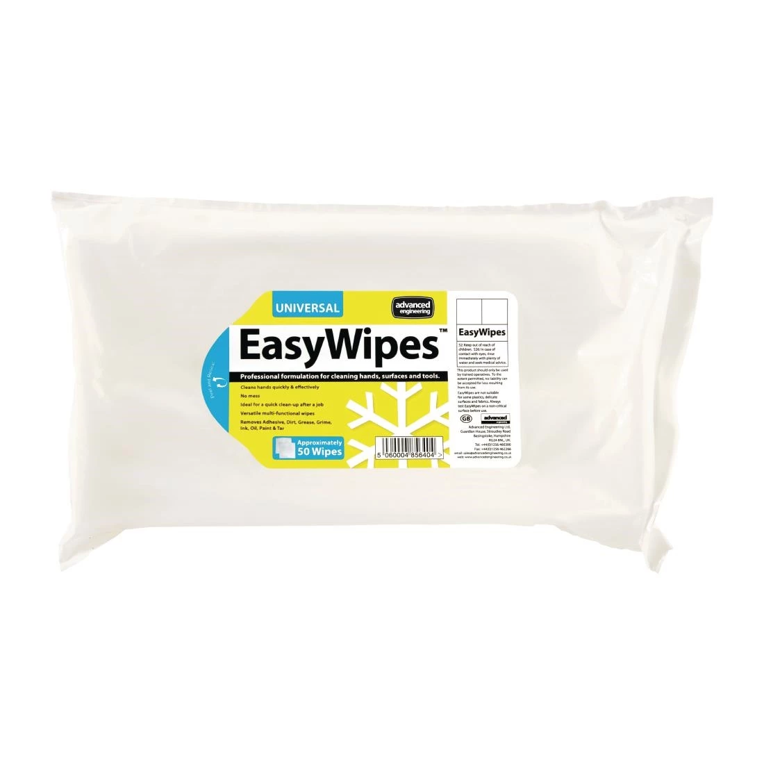 Advanced Engineering EasyWipes Professional Grade Surface Wipes (Pack Of 50)