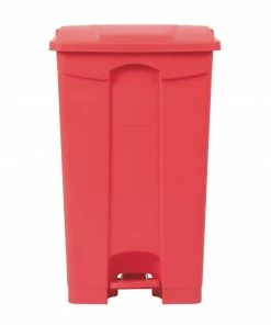 Jantex Kitchen Pedal Bin Red 87Ltr