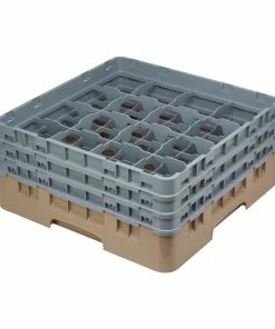 Cambro Camrack Beige 16 Compartments Max Glass Height 174mm