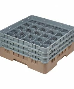 Cambro Camrack Beige 25 Compartments Max Glass Height 174mm