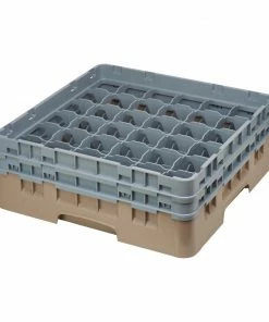 Cambro Camrack Beige 36 Compartments Max Glass Height 133mm