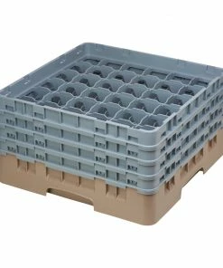 Cambro Camrack Beige 36 Compartments Max Glass Height 215mm