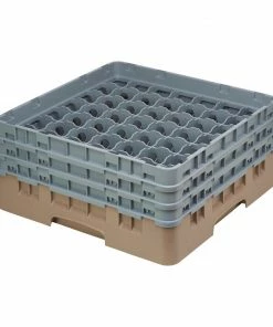 Cambro Camrack Beige 49 Compartments Max Glass Height 174mm
