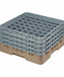Cambro Camrack Beige 49 Compartments Max Glass Height 215mm