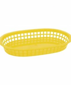 Olympia Kristallon Polypropylene Food Baskets Yellow (Pack Of 6)