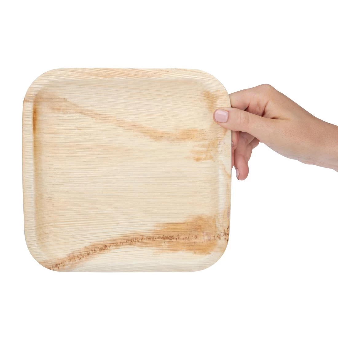 Fiesta Compostable Palm Leaf Plates Square 200mm (Pack Of 100) - Image 3