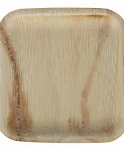 Fiesta Compostable Palm Leaf Plates Square 200mm (Pack Of 100)
