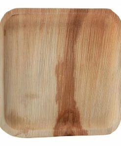 Fiesta Compostable Palm Leaf Plates Square 250mm (Pack Of 100)