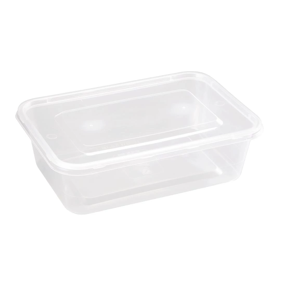 Fiesta Recyclable Plastic Microwavable Containers With Lid Medium 650ml (Pack Of 250) - Image 2