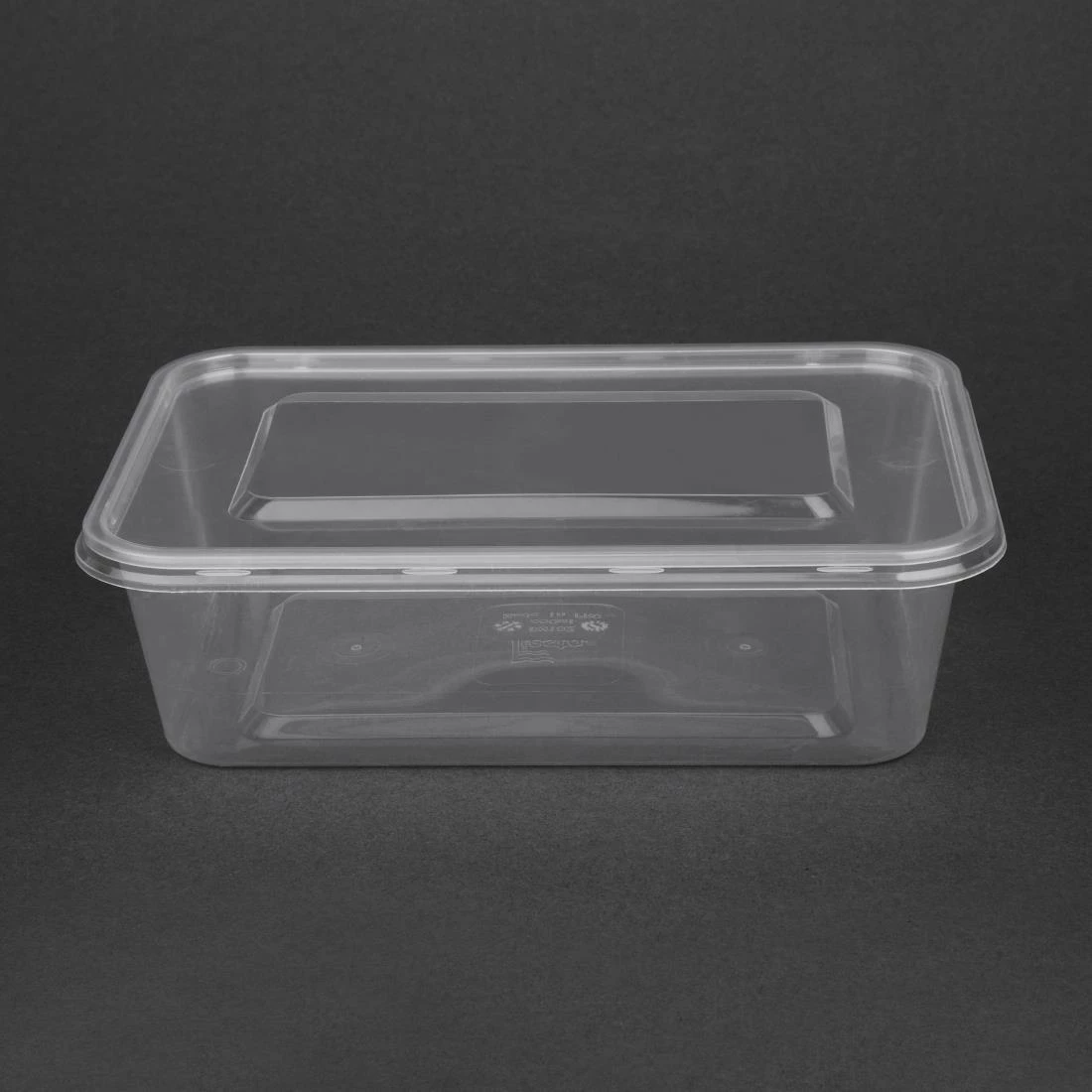Fiesta Recyclable Plastic Microwavable Containers With Lid Medium 650ml (Pack Of 250) - Image 3