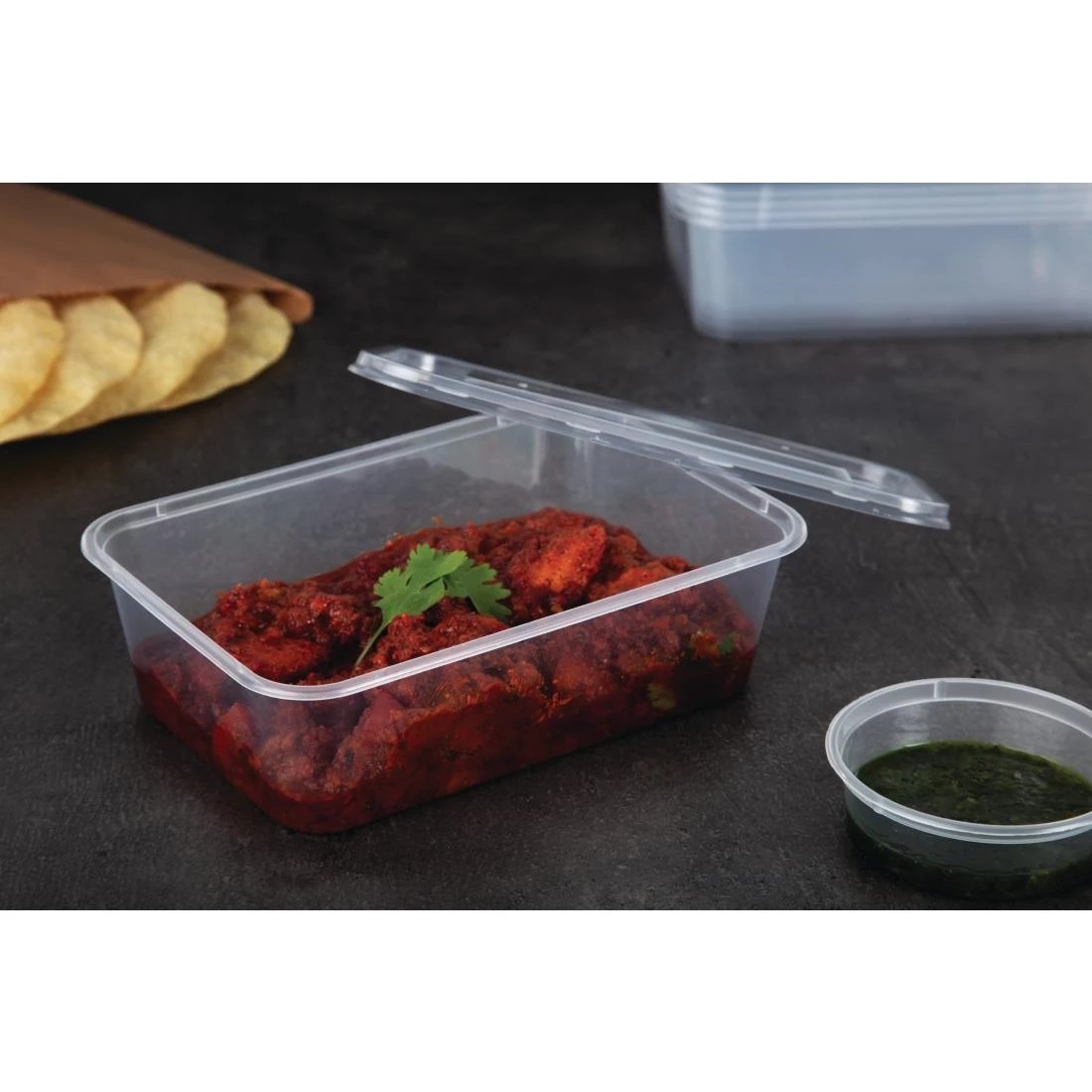 Fiesta Recyclable Plastic Microwavable Containers With Lid Medium 650ml (Pack Of 250) - Image 9