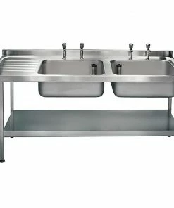 Franke KWC DVS Double Sink Left Hand Drainer