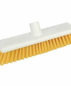 Jantex Hygiene Broom Soft Bristle Yellow 12in