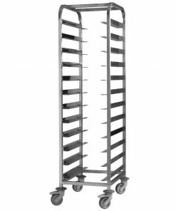 EAIS Stainless Steel Clearing Trolley 12 Shelves
