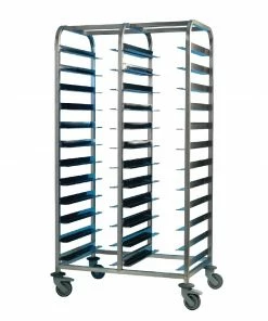 EAIS Stainless Steel Clearing Trolley 24 Shelves