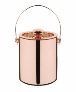 Olympia Double Walled Ice Bucket With Lid 1Ltr Copper
