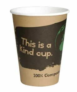 Fiesta Compostable Coffee Cups Single Wall 340ml / 12oz
