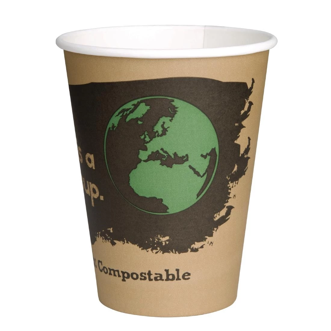 Fiesta Compostable Coffee Cups Single Wall 340ml / 12oz - Image 3