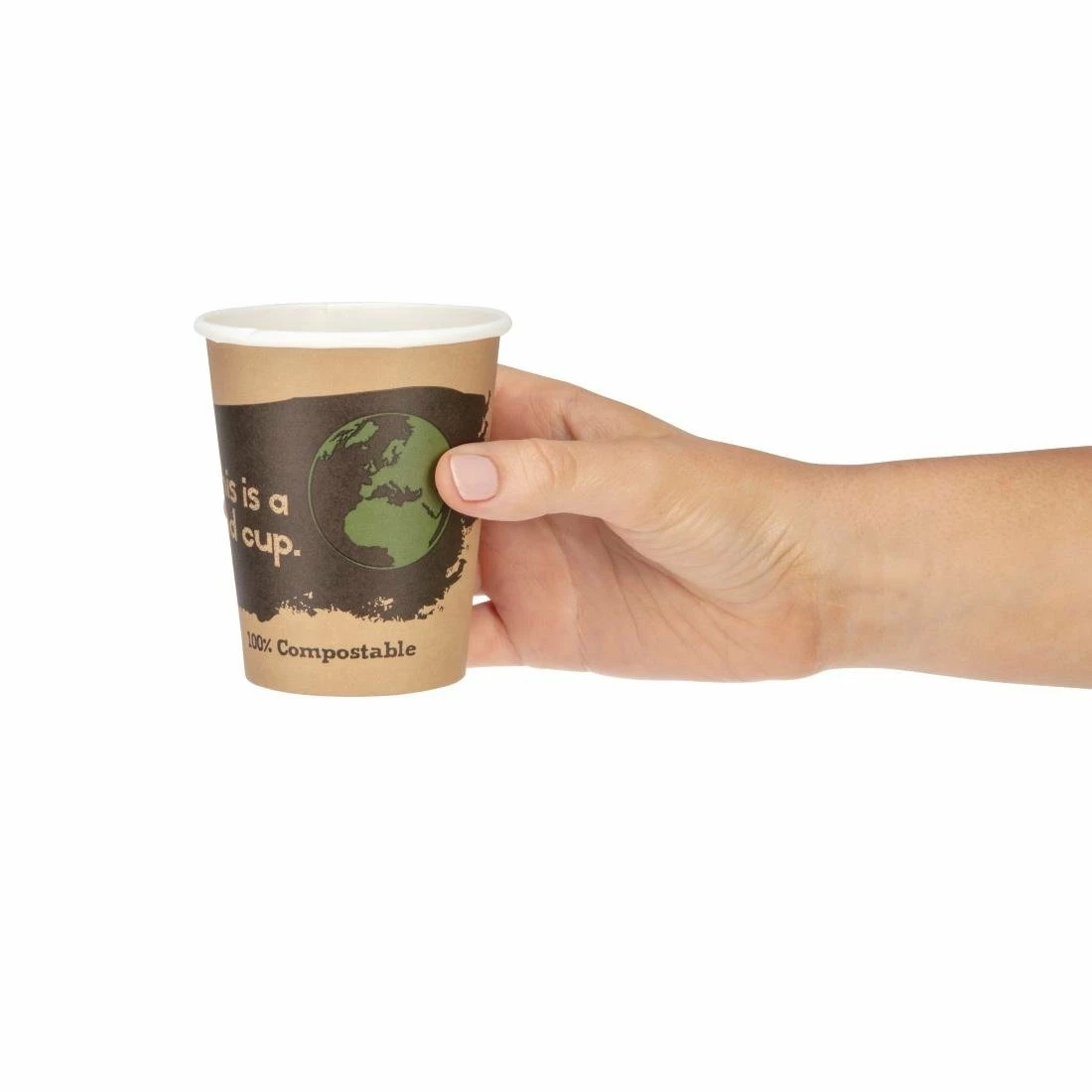 Fiesta Compostable Coffee Cups Single Wall 225ml / 8oz - Image 5