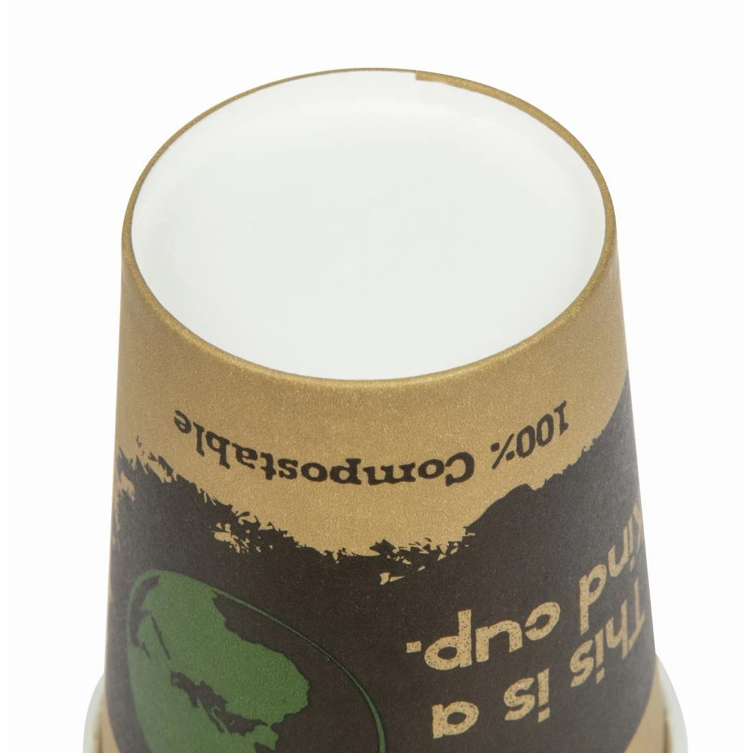 Fiesta Compostable Coffee Cups Single Wall 225ml / 8oz - Image 4