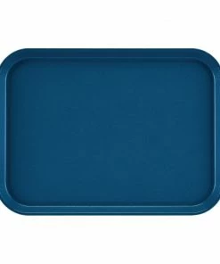 Cambro EpicTread Fibreglass Rectangular Non-Slip Tray Blue 350mm