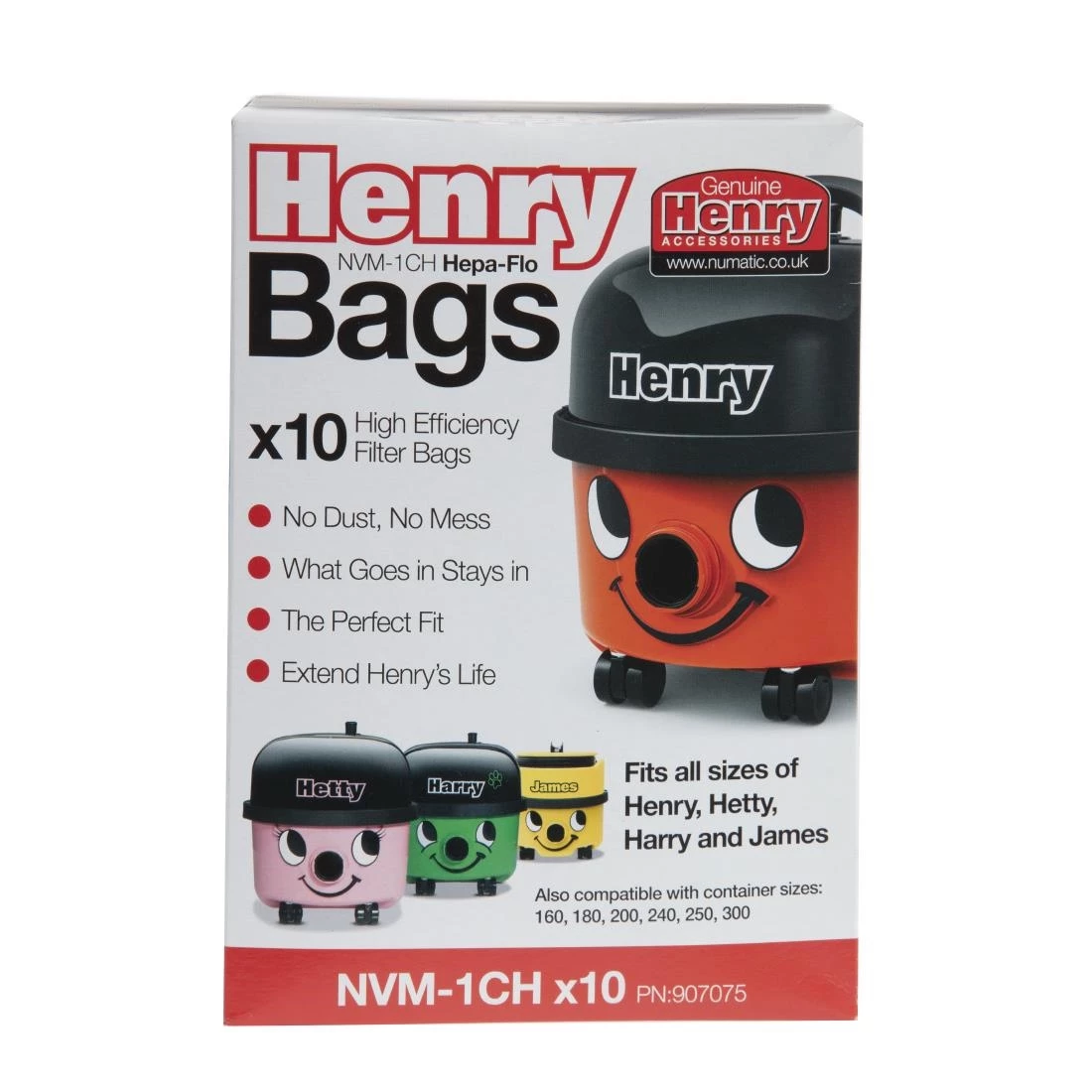 Numatic Henry Replacement Dust Bags (Pack Of 10) - Image 6