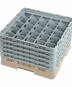 Cambro Camrack Beige 25 Compartments Max Glass Height 257mm