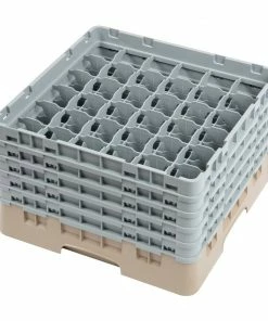 Cambro Camrack Beige 36 Compartments Max Glass Height 257mm