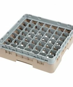 Cambro Camrack Beige 49 Compartments Max Glass Height 92mm