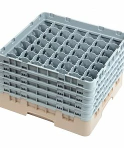 Cambro Camrack Beige 49 Compartments Max Glass Height 257mm