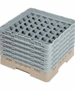 Cambro Camrack Beige 49 Compartments Max Glass Height 298mm