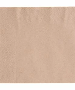 Vegware Recycled Lunch Napkin Kraft 33x33cm 2ply 1/4 Fold (Pack Of 2000)
