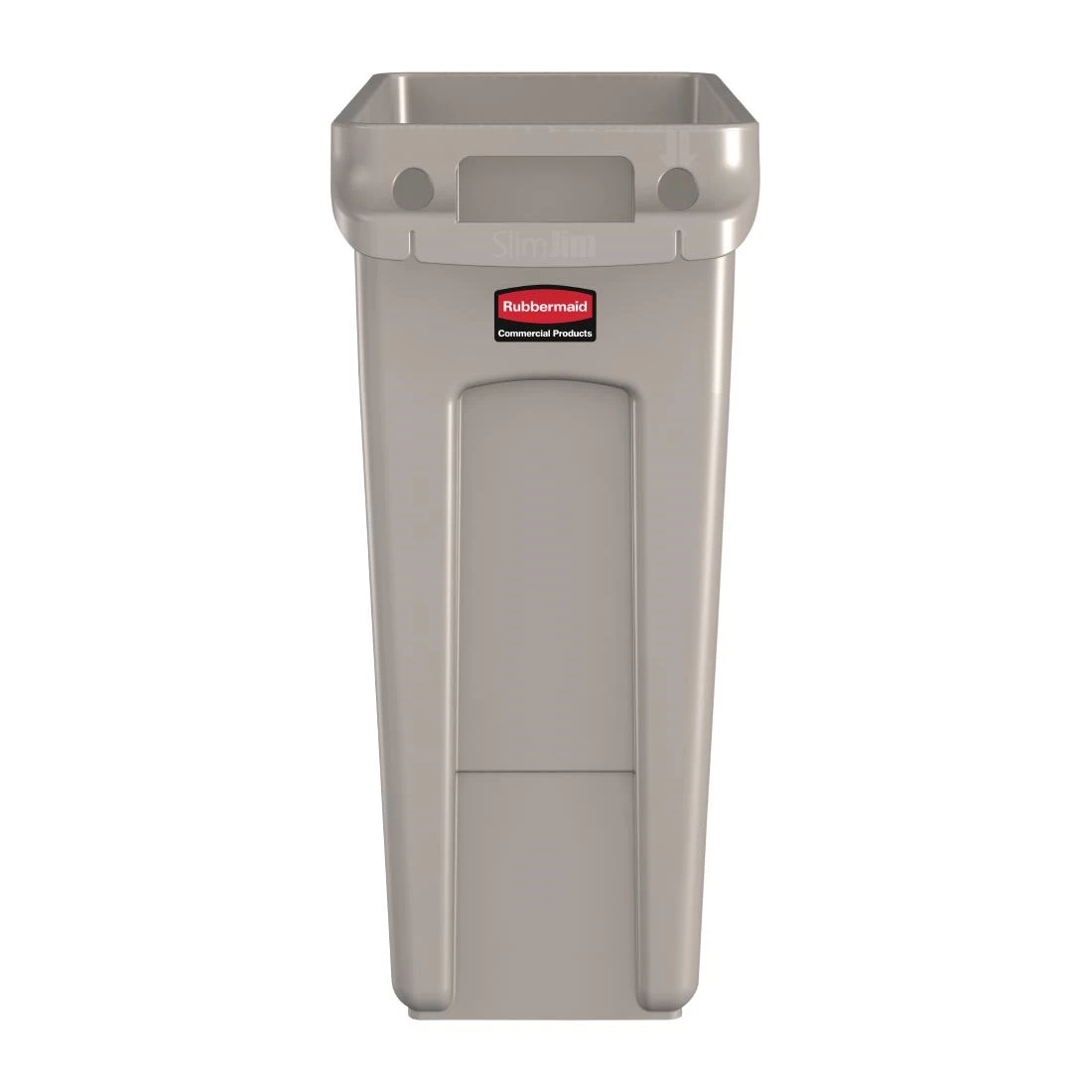 Rubbermaid Slim Jim Container With Venting Channels Beige 60Ltr - Image 2