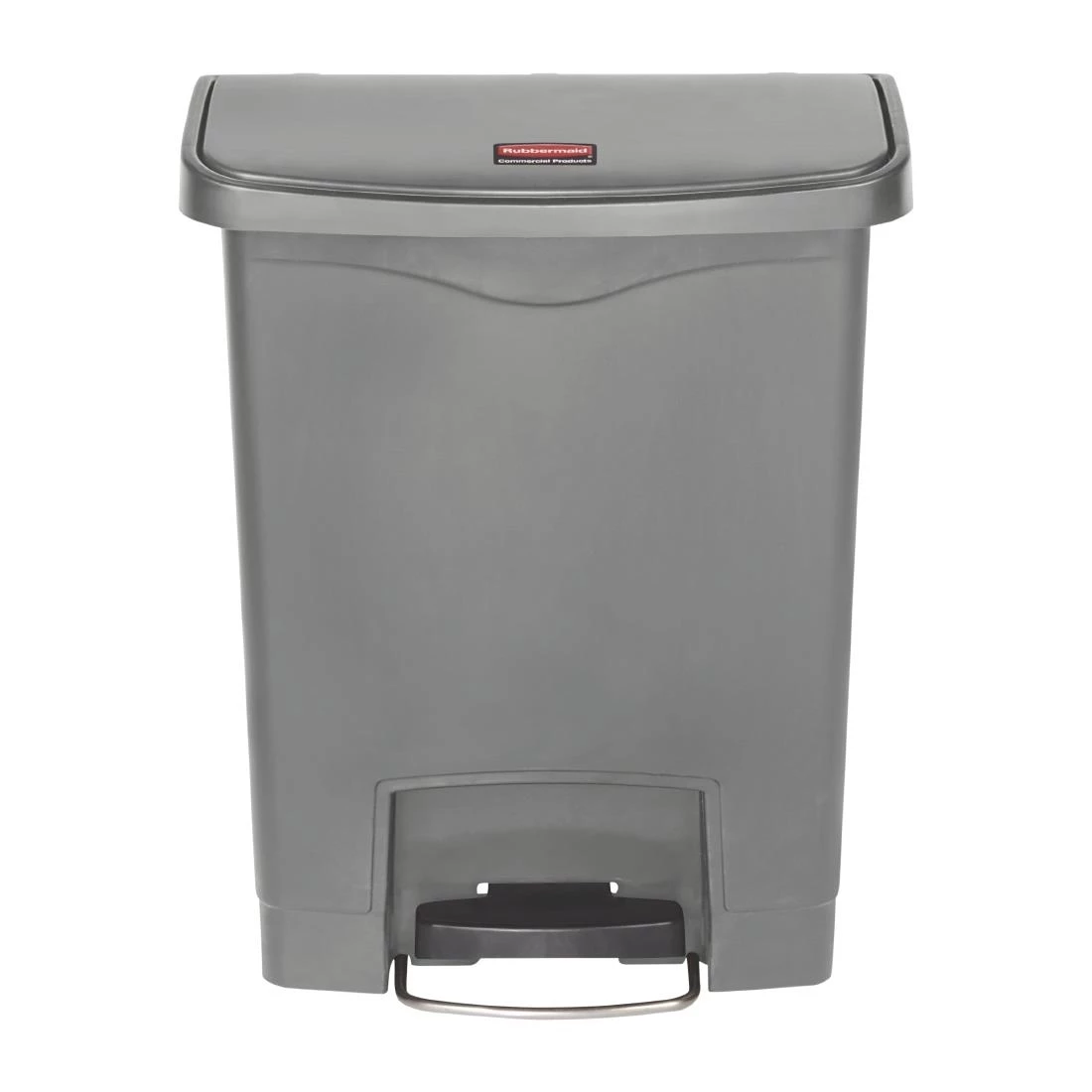 Rubbermaid Slim Jim Step On Front Step Pedal Bin Grey 30Ltr - Image 2