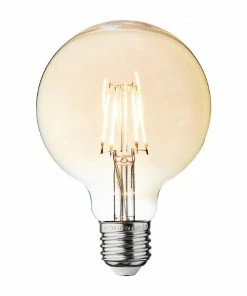 Industville Vintage LED Filament Bulb Small Globe Edison Screw Amber 5W