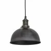 Industville Brooklyn Dome Pendant Light Pewter 200mm