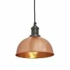 Industville Brooklyn Dome Pendant Light Copper 200mm
