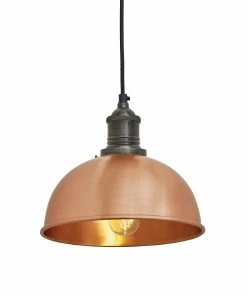 Industville Brooklyn Dome Pendant Light Copper 200mm