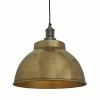 Industville Brooklyn Dome Pendant Light Brass 330mm