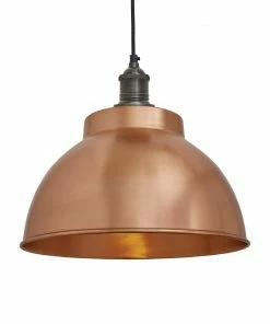 Industville Brooklyn Dome Pendant Light Copper 330mm
