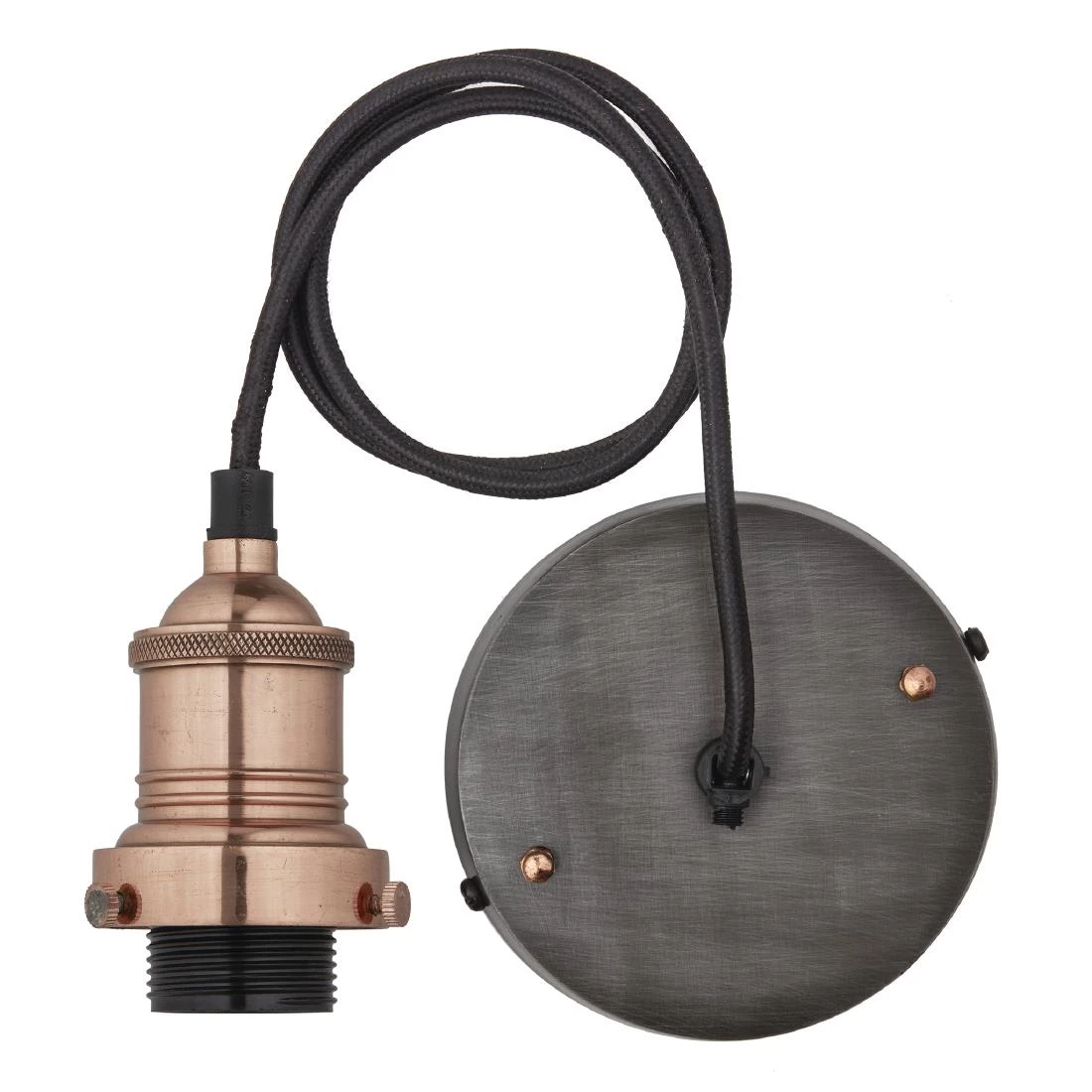 Industville Brooklyn Flat Pendant Copper 205mm - Image 2